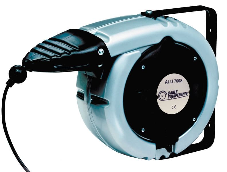 CABLE EQUIPEMENTS - Autom. Kabelaufroller PL - 12+2m 3G2,5² HO7RN-F - IP43 - Einsch. Arretierung
