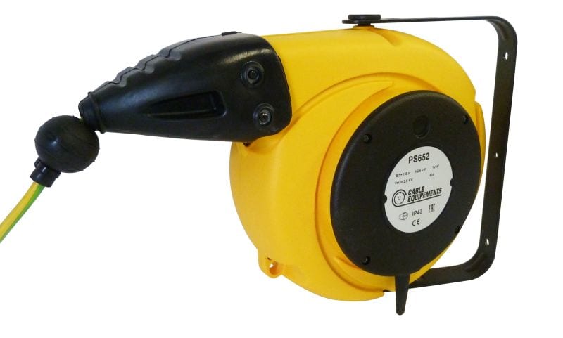 CABLE EQUIPEMENTS - Autom. Kabelaufroller PLT 600 S - 08.5+1.5m 1x25² HO5VV-F-IP43 -Lösb.Arretierung