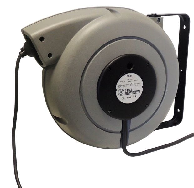 CABLE EQUIPEMENTS - Autom. Kabelaufroller Reihe PLT 800 - 25+2m 3G1,5² HO5VV-F-IP42 - Einsch. Arret.
