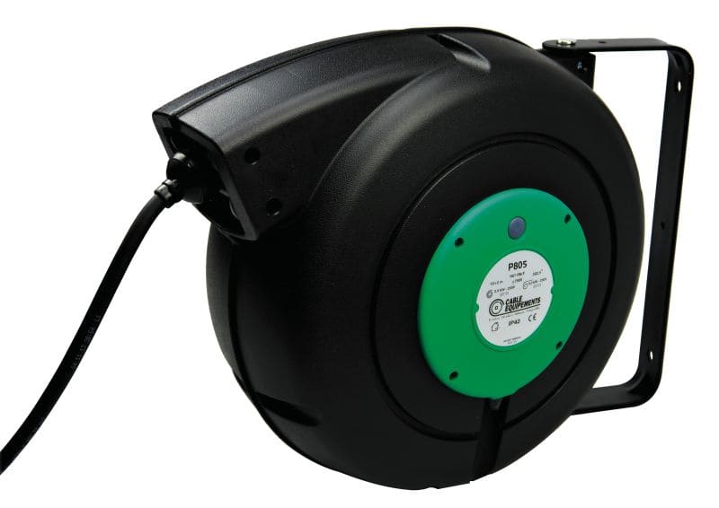 CABLE EQUIPEMENTS - Autom. Kabelaufroller Reihe PLT 800 - 17+2m 3G2,5² HO5VV-F-IP42 - Einsch. Arret.