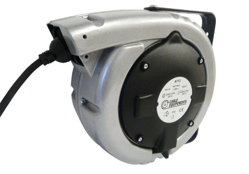 CABLE EQUIPEMENTS - Autom. Kabelaufroller PC - 12+2m 3G2,5² HO7RN-F - IP42 - Einsch. Arretierung