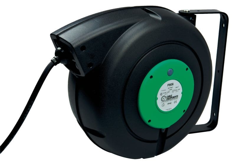 CABLE EQUIPEMENTS - Autom. Kabelaufroller Reihe PLT 800 - 17+2m 3G2,5² HO5VV-F-IP42 - Einsch. Arret.