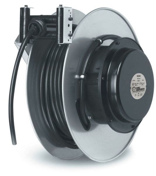 CABLE EQUIPEMENTS - Autom. Kabelaufroller Reihe STEEL800 H1- 39+2m 3G2,5² HO7RN-F - IP65 -Kabelarr.