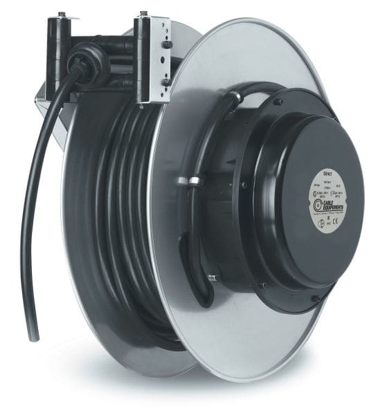 CABLE EQUIPEMENTS - Autom. Kabelaufroller Reihe STEEL800 H1- 39+2m 4G2,5² HO7RN-F - IP65 Kabelarret.