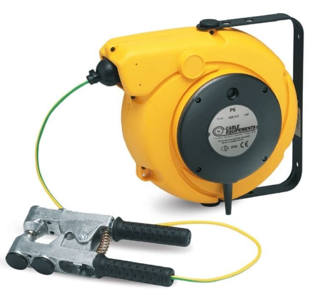 CABLE EQUIPEMENTS - Autom. Kabelaufroller (kein ATEX) m.Erdungszange ATEX 723 12,5+1,5m 1x6² HO5VV-F