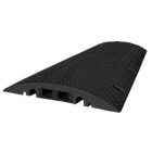 CABLE EQUIPEMENTS - BREMSSCHWELLE: Kabelbrücke für Fahrzeuge - 80cm - Schwarz - 2 Kanäle 35x53mm