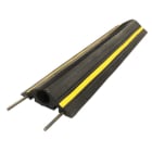 CABLE EQUIPEMENTS - VOLGA BASIC 60J: Kabelbrücke für Fahrzeuge - 1m - Schwarz/GELB - 1 Kabel Ø 60mm