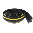 CABLE EQUIPEMENTS - VOLGA 1x23J: Kabelbrücke für Fahrzeuge - 2,50m - Schwarz/GELB - 1 Kanal Ø 23mm