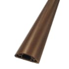 CABLE EQUIPEMENTS - PG06: Aufbodenkanal - braunes PVC - 2 m - 1 Kabel Ø 6 o. 2 Kabel Ø 5mm