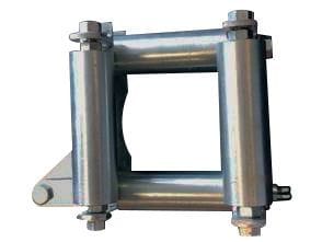 CABLE EQUIPEMENTS - Scheibe PL4AC-CAG - 4 Rollen - Gestell und Diabolo aus verzinktem Stahl
