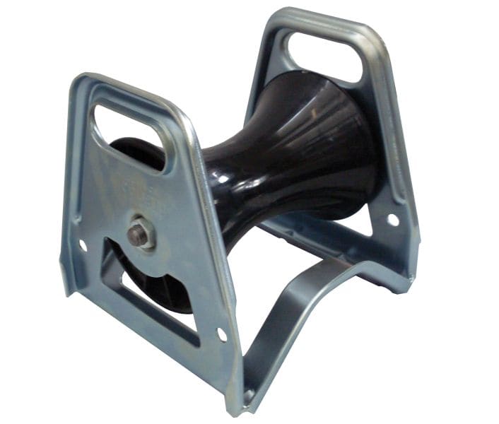 CABLE EQUIPEMENTS - Scheibe PL1NY-LIN - 1 Diabolo - Gestell verz. Stahl - Diab. schwarzes Nylon