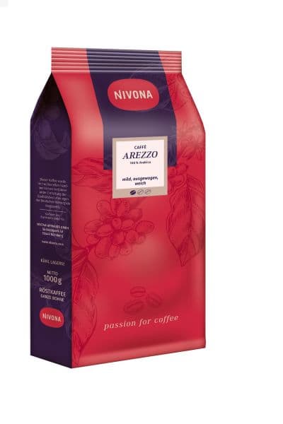 NIVONA - VG! Bohnenkaffee Caffe Arezzo 100% Arabica 1kg