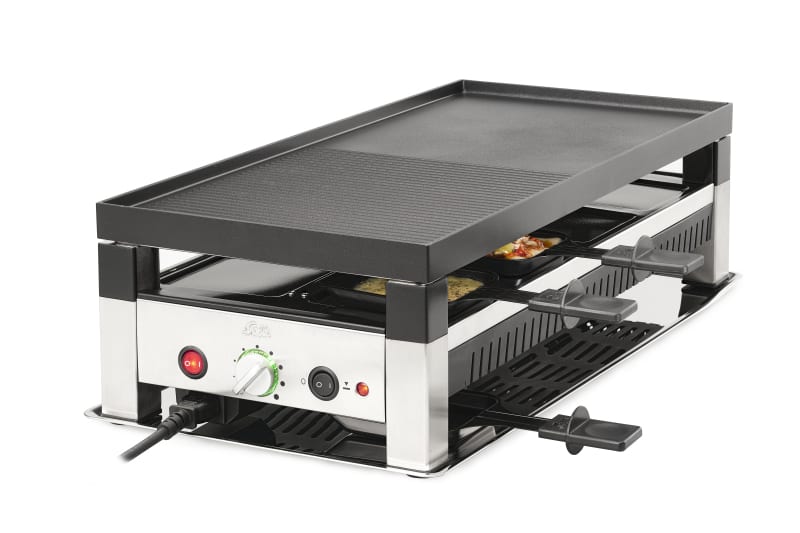 SOLIS - Raclette/Pizza Grill 1400W 8Pf. Crepes Antihaft sw-edst