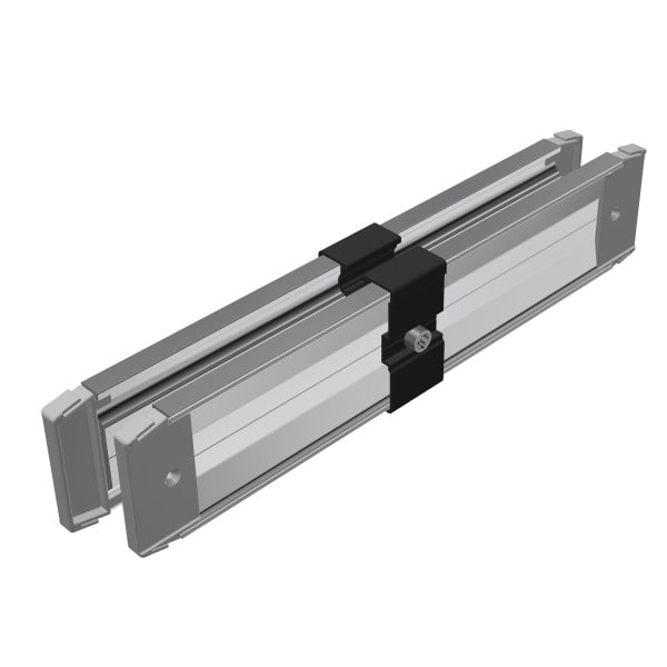 SL RACK - Vormontierter Innenverbinder, für RAIL 60, schwarz eloxiert