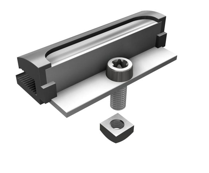 SL RACK - Laminat-Modulendklemme, für Rahmenlose Module