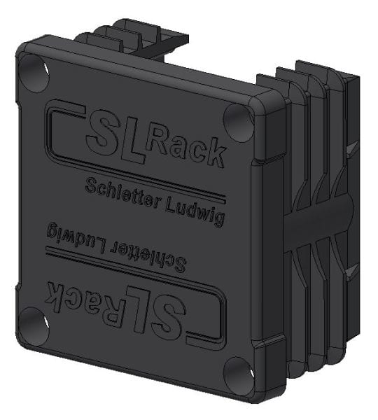 SL RACK - Kunststoff-Endkappe 40x40, schwarz