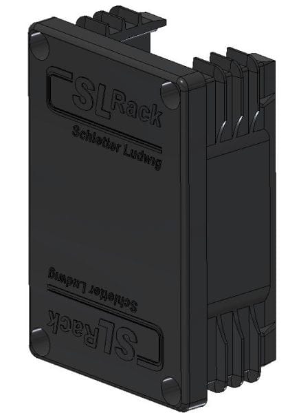 SL RACK - Kunststoff-Endkappe 60x40,schwarz