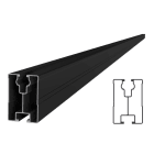 SL RACK - Modultragschiene 60x40 mm - 4750 mm,schwarz eloxiert RAIL 60