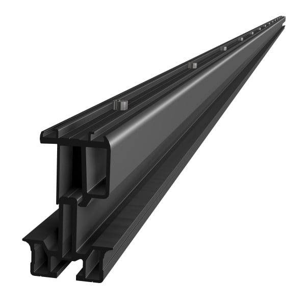 SL RACK - Fassadensystem Unten - 4575 mm, schwarz eloxiert