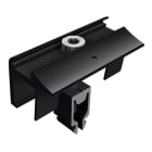 SL RACK - Endklemme mit Erdung, schwarz eloxiert