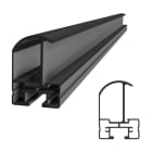 SL RACK - RAIL Inlay Unten 30 sw eloxiert