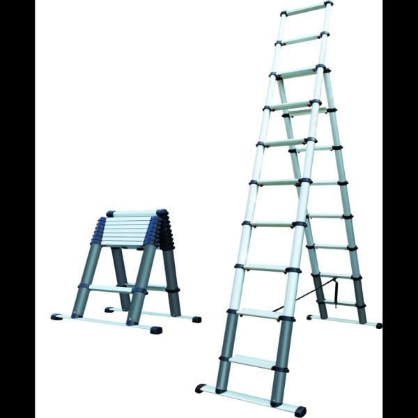HAUPA - Aluminium Teleskop Stehleiter 3,0 m