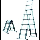 HAUPA - Aluminium Teleskop Stehleiter 2,3 m