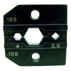 HAUPA - Crimpeinsatz für Solarkontakte Hubert & Suhner 2,5 + 4 mm2