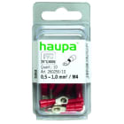 HAUPA - Ringkabelschuh rot isoliert 0,5-1,0 M4 PVC