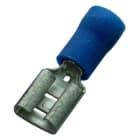 HAUPA - Flachsteckhülse blau isoliert 1,5-2,5/4,8x0,8 PVC