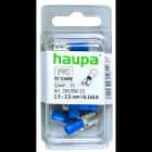 HAUPA - Flachsteckhülse blau isoliert 1,5-2,5/6,3x0,8 PVC