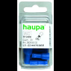HAUPA - Flachsteckhülse blau vollisoliert 1,5-2,5/6,3x0,8 PVC