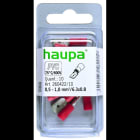 HAUPA - Flachstecker rot isoliert 0,5-1,0/6,3x0,8 PVC