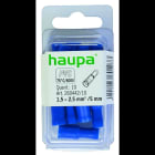 HAUPA - Rundsteckhülsen blau isoliert 1,5-2,5/5 mm PVC