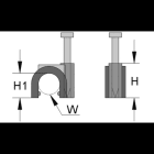 HAUPA - Iso-Schelle lichtgrau 4,0 x 4,2