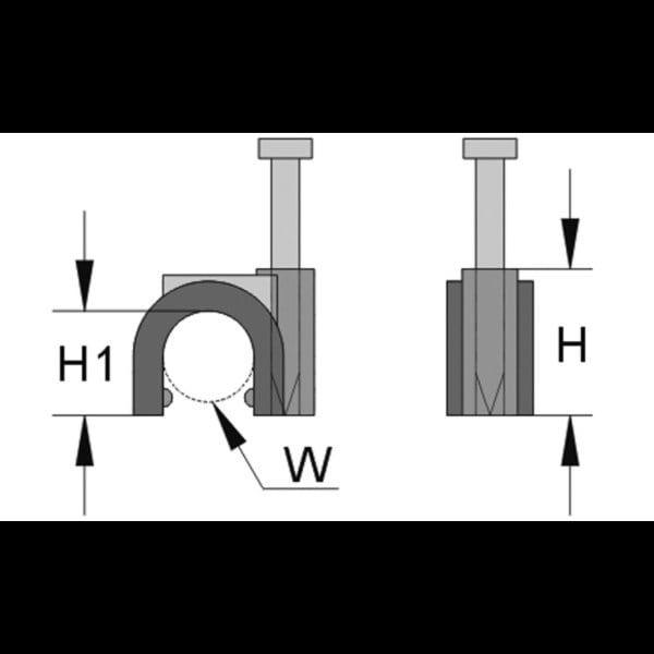 HAUPA - Iso-Schelle lichtgrau 2,75 x 2,6