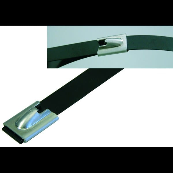 HAUPA - Stahlkabelbinder SS 316 beschichtet 125x4,5 mm