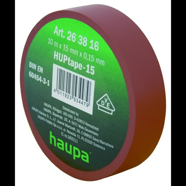 HAUPA - VDE Isolierband 15 mm x 10 m braun