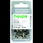 HAUPA - Twin-Aderendhülse 0,75/8 grau
