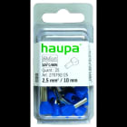 HAUPA - Twin-Aderendhülse 2,5/10 blau