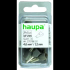 HAUPA - Twin-Aderendhülse 4,0/12 grau