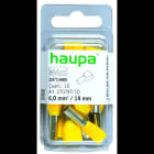 HAUPA - Twin-Aderendhülse 6,0/14 gelb
