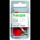HAUPA - Twin-Aderendhülse 10/14 rot