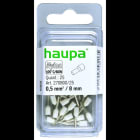 HAUPA - isolierte Aderendhülse 0,5/8 weiß