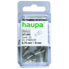 HAUPA - isolierte Aderendhülse 0,75/8 grau