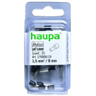 HAUPA - isolierte Aderendhülse 1,5/8 schwarz