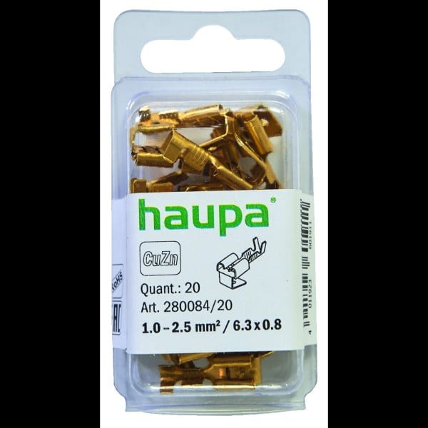 HAUPA - Flachsteckhülse 1,0-2,5/6,3x0,8