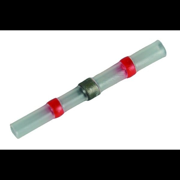 HAUPA - Löt-Schrumpfverbinder transparent 0,5-1,0 qmm rot