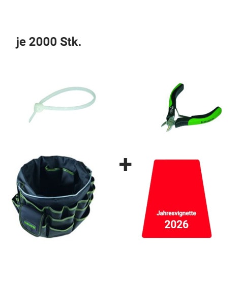 HAUPA - Aktionsset Kabelbinder Natur Set 1