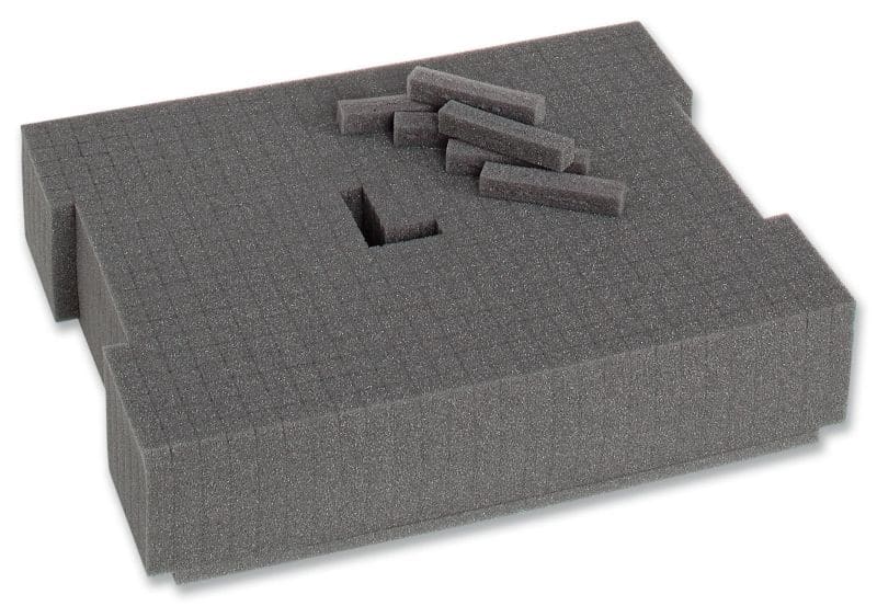 BENNING - Schaumstoffeinlage L-BOXX 136 Vorperforierter Raster PU 405x315x85mm